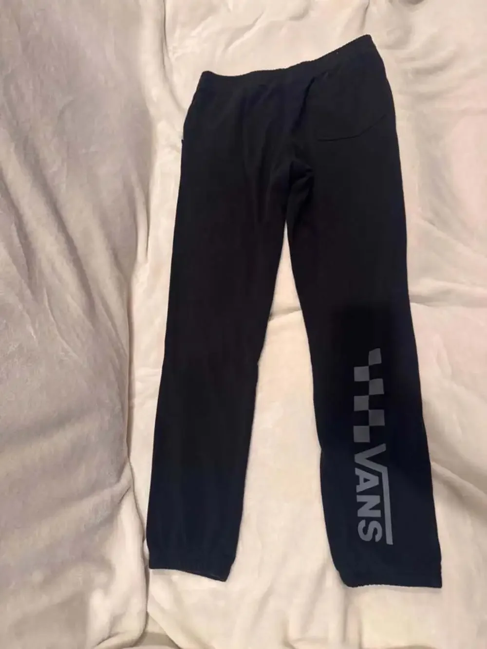 Vans Black Sweatpants with logo & back pocket Boys XL